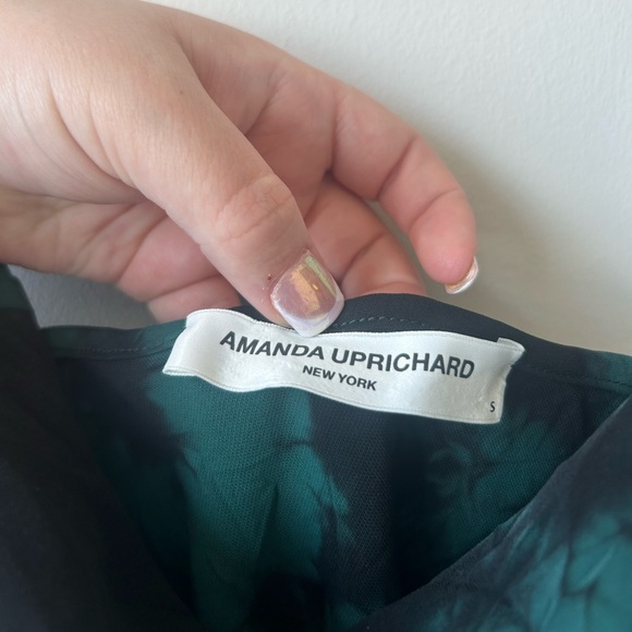Amanda Uprichard Tie Dye Ansonia Dress Green black size small GUC R0725 - Picture 6 of 8